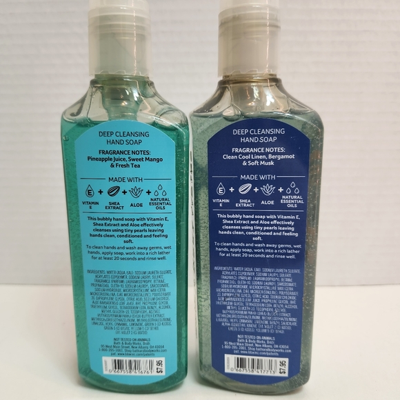 🆕 BLENDS BBW Deep Cleansing Gel Hand Soap (2) NEW Bath & Body Works - Picture 5 of 7